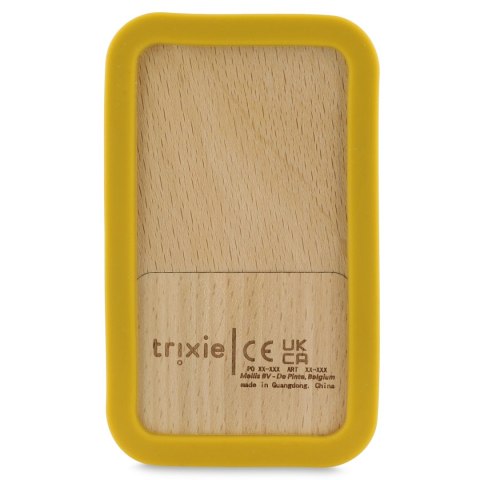 Drewniany silikonowy telefon dla niemowląt - Lew Trixie Baby