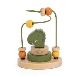 Labirynt z drewnianymi koralikami - Dinozaur Trixie Baby