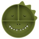 Silikonowy Talerz Trójdzielny z Przyssawką - Dinozaur Trixie Baby