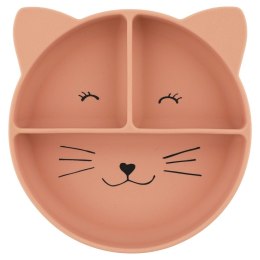 Silikonowy Talerz Trójdzielny z Przyssawką - Kot Trixie Baby
