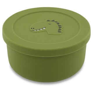 Silikonowy pojemnik na przekąski z pokrywką - Dinozaur Trixie Baby