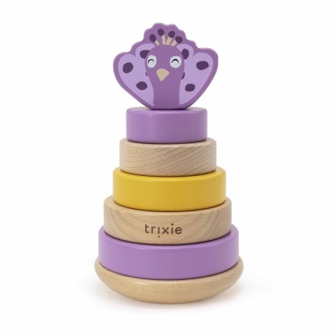 Drewniana zabawka piramida - Paw Trixie Baby