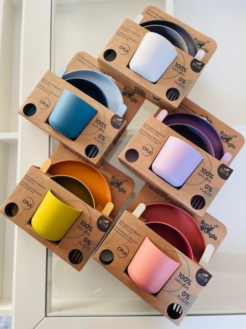 B-Zestaw naczyń 5 elem. BIOplastik CPLA terracotta