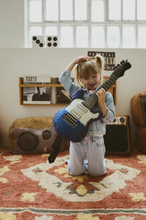 Bawełniana poduszka dla dzieci Gitara elektryczna Lorena Canals