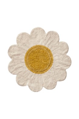 Dywan bawełniany dla dzieci Biała Stokrotka 120 cm do prania w pralce - Lorena Canals
