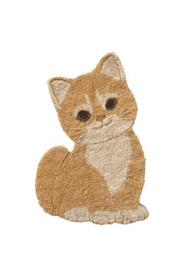 Dywan bawełniany dla dzieci Ginger Kot 85 x 130 cm do prania w pralce - Lorena Canals