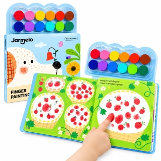 Jarmelo Finger Painting Forest - książeczka do malowania pakcami / 3+