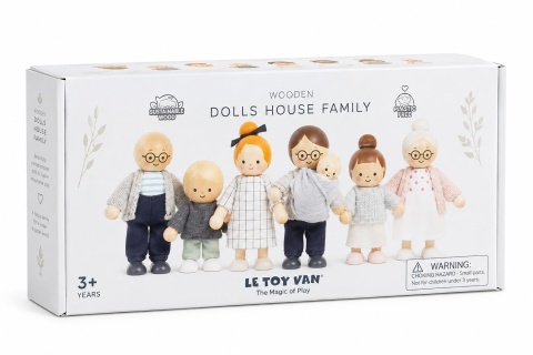 Rodzina lalek , zabawka dla dzieci, lalki do domku dla lalek, Le Toy Van