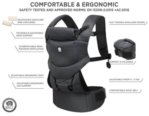 Nosidełko Dooky Urban Comfort Black