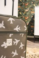 Walizka dla dzieci KIDZROOM Airplane khaki
