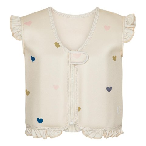 Kamizelka do pływania Neo Frill Milk Hearts 3-6L