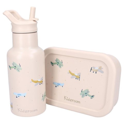 Lunchbox pojemnik silikon KIDZROOM Small Aeroplane
