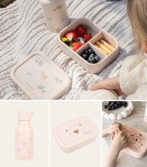 Lunchbox pojemnik silikon KIDZROOM Sweet Cars