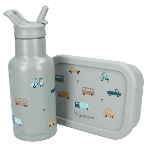 Lunchbox pojemnik silikon KIDZROOM Sweet Cars