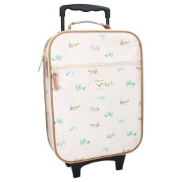 Walizka dla dzieci KIDZROOM Small Aeroplane Beige