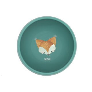 Miska silikonowa z przyssawką Lisek SASSI
