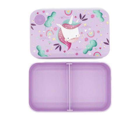 Plastikowy lunchbox pojemnik z rPET Jednorożec SAS